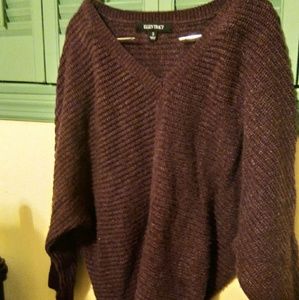 Ellen tracey purple oversized sweater